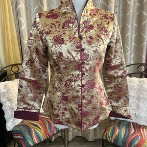 Elegant Floral Brocade Jacket